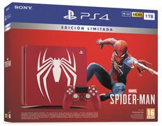 Videoconsola PS4 1tb Roja +Marvel´s Spider-Man Limited Edition