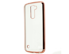 Funda TPU Metal LG K10 Rosa