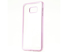 Funda TPU Metal Samsung Galaxy S6 Edge Rosa X-One