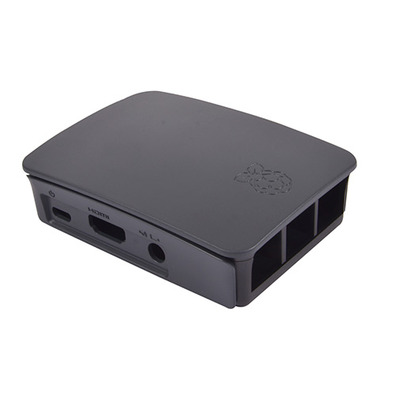 RASPBERRY Caja para Raspberry Oficial Pi 3, Negro