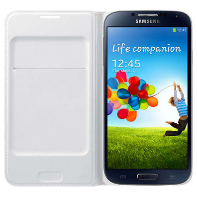 FUNDA SAMSUNG GALAXY S4 Flip Cover PROTECTORA Blanca