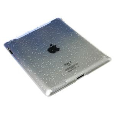 Durable Plastic Drop Design iPad 2 Open-face Case (Blue)