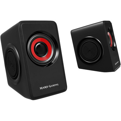 Altavoces Mars Gaming MS1 10W 2.0 Rojo