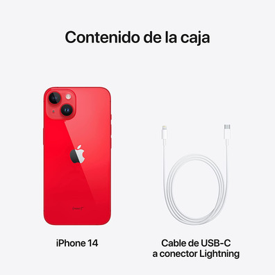 Apple iPhone 14 128GB 5G Rojo MPVA3QL/A