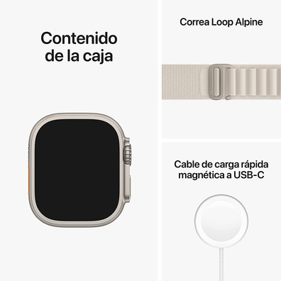 Apple Watch Ultra GPS/Cell 49mm Titanio Alpine Blanco L