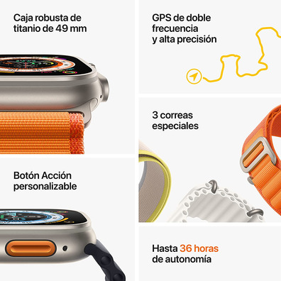 Apple Watch Ultra GPS/Cell 49mm Titanio Naranja M