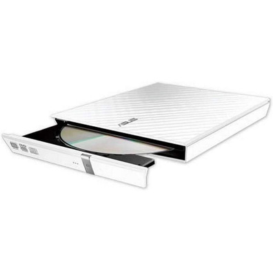 Regrabadora DVD Slim Externa Asus SDRW-08D2S-U Lite Blanco