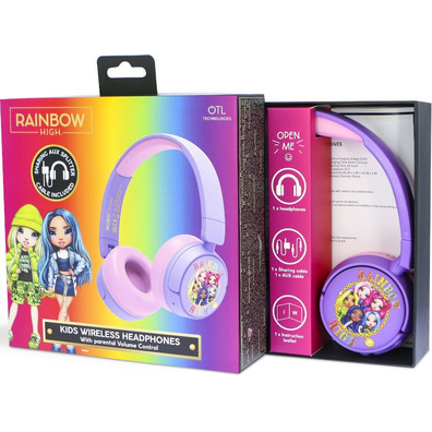 Auriculares OTL Kids Wireless Rainbow High (Consolas/Smartphones)