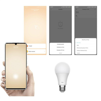 Bombilla Inteligente Xiaomi MI LED Smart Bulb Warm 8W E27