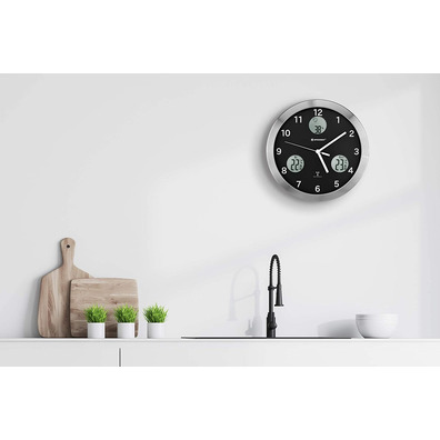 Bresser Reloj de Pared MyTime IO 30cm Negro