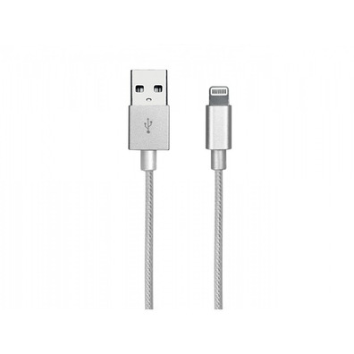 Cable de Datos y de Carga Apple Lightning - Gold Collection SBS Plata