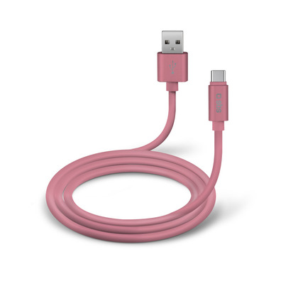 Cable de datos y de carga Tipo C Colección Polo SBS Rosa