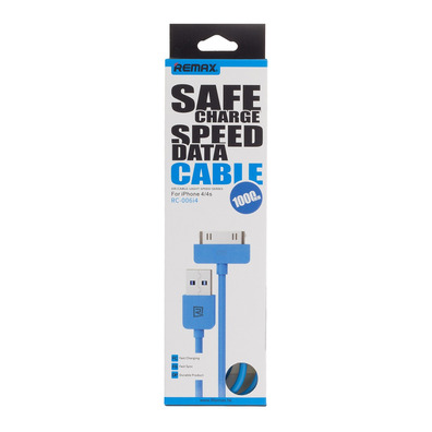 Cable de recarga iPhone 4/4S Azul