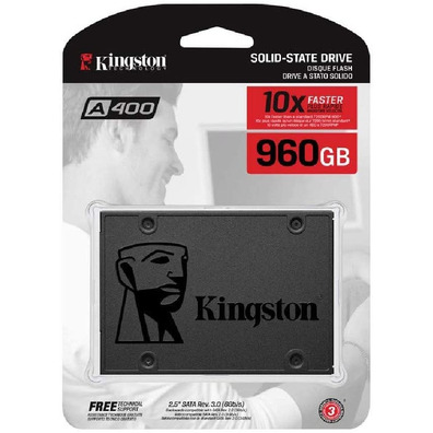 Disco Duro SSD 960GB SATA3 Kingston SSDNOW A400 2.5''