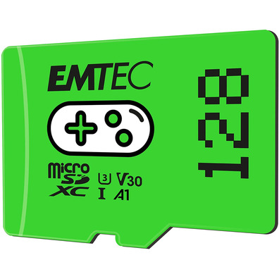 Emtec MicroSD XC UHS-1 U3 V30 A1 128GB Verde Switch