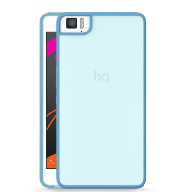 Funda Aquaris M5.5 Azul Gummy