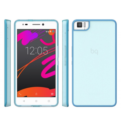 Funda Aquaris M5.5 Azul Gummy