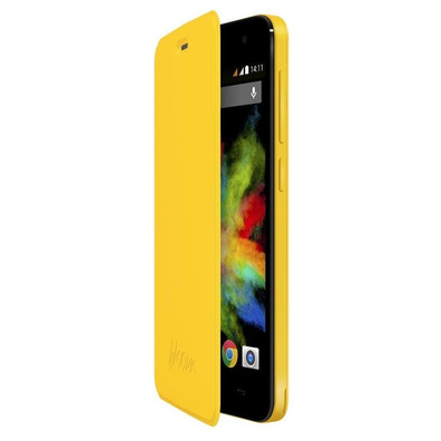 Funda con Tapa Wiko Bloom Amarillo