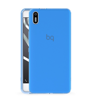 Funda Gummy Azul BQ Aquaris X5