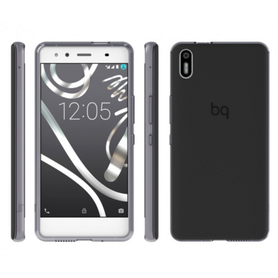 Funda Gummy Negra BQ Aquaris X5