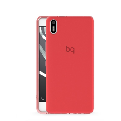 Funda Gummy Roja BQ Aquaris X5