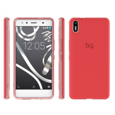 Funda Gummy Roja BQ Aquaris X5