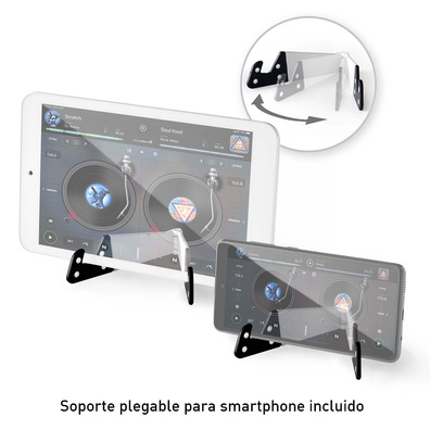 Hercules DJControl Mix - Controladora DJ Inalámbrica Bluetooth para Smartphones