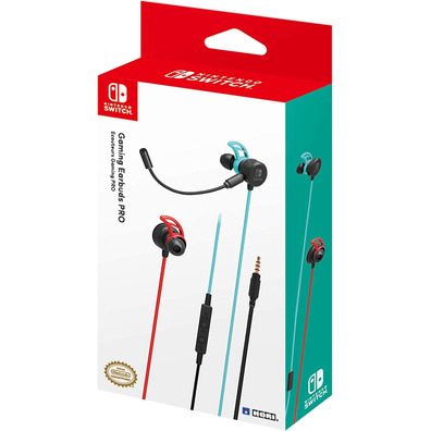 Hori Gaming Earbuds Pro Azul/Rojo Neon