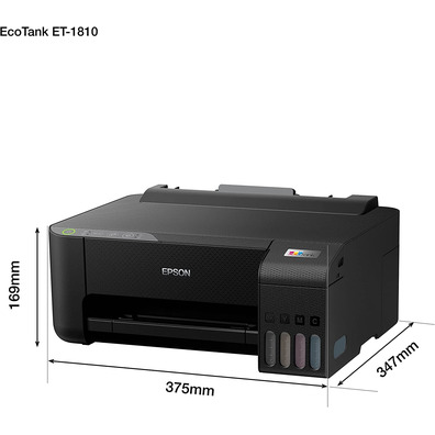 Impresora Recargable Epson Ecotank ET-1810 Wifi Negra