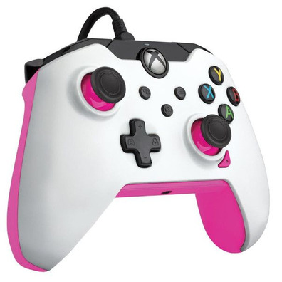 Mando PDP Wired Controller White Pink + 1 Mes Gamepass Xbox Series/Xbox One/PC