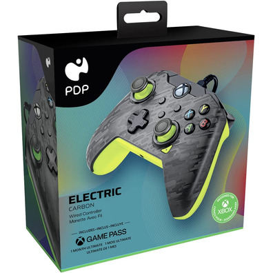 Mando PDP Wired Xbox/PC + 1 Mes Gamepass Electronic Carbon