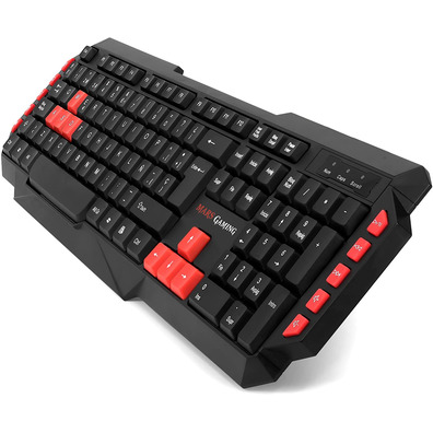 Pack Mars Gaming MRCP1 (Teclado+Ratón+Auriculares+Alfombrilla)