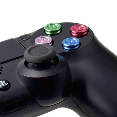 Set Botones de Aluminio 4 colores (Dualshock 3 / Dualshock 4)