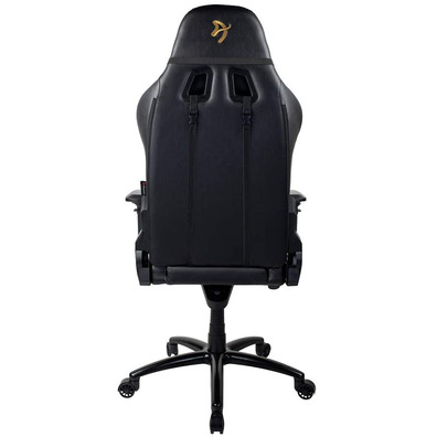 Silla Arozzi Verona Signature Black PU - Gold Logo