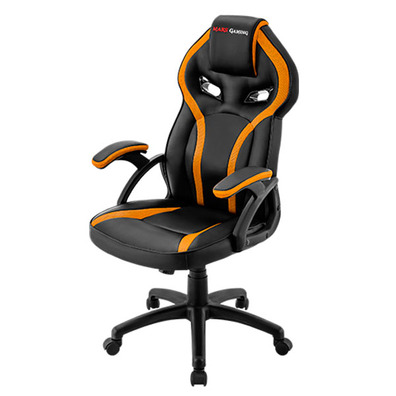 Silla Gamer  Mars Gaming MGC118 Color Negro-Amarillo