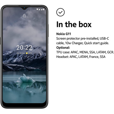 Smartphone Nokia G11 4GB/64GB 6.5'' Negro Carbón