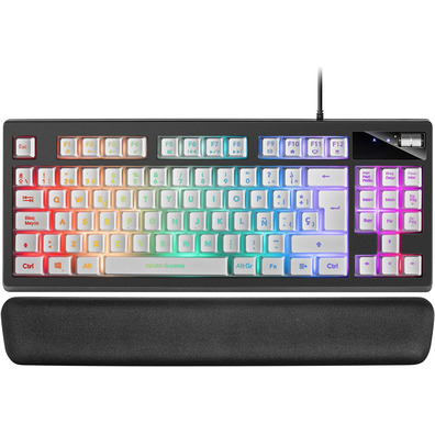 Teclado Mars Gaming MKAXES White RGB