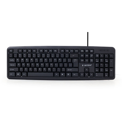 Teclado Membrana Gembird USB (Portugués) Negro