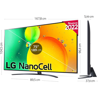 Televisor LG NanoCell 86NANO766QA 86" Ultra HD 4K/Smart TV/WiFi