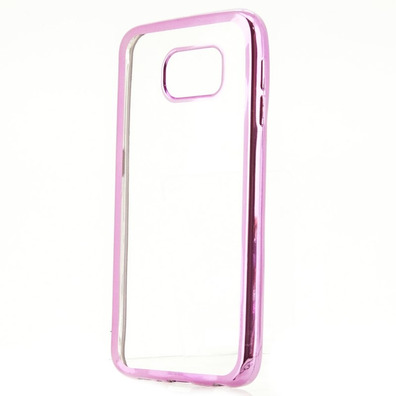 Funda TPU Metal Samsung Galaxy S6 Rosa X-One