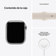 Apple Watch Series 7 GPS/Cellular 41 mm Caja de Aluminio en Plata/Correa Blanco