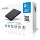 Caja Externa 2.5'' USB 3.1 sata AISENS Aluminio Negro