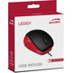 Ratón LEDGY Speedlink Rojo