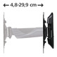 Soporte Pared TV HAMA 200x200 Fullmotion 1 Brazo (19" - 48")