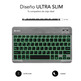 Teclado Smart  BackLit BT Grey Subblim PC/Mac/Android/iOS