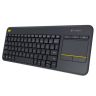 TECLADO LOGITECH WIRELESS K400 BLACK Plus Negro      