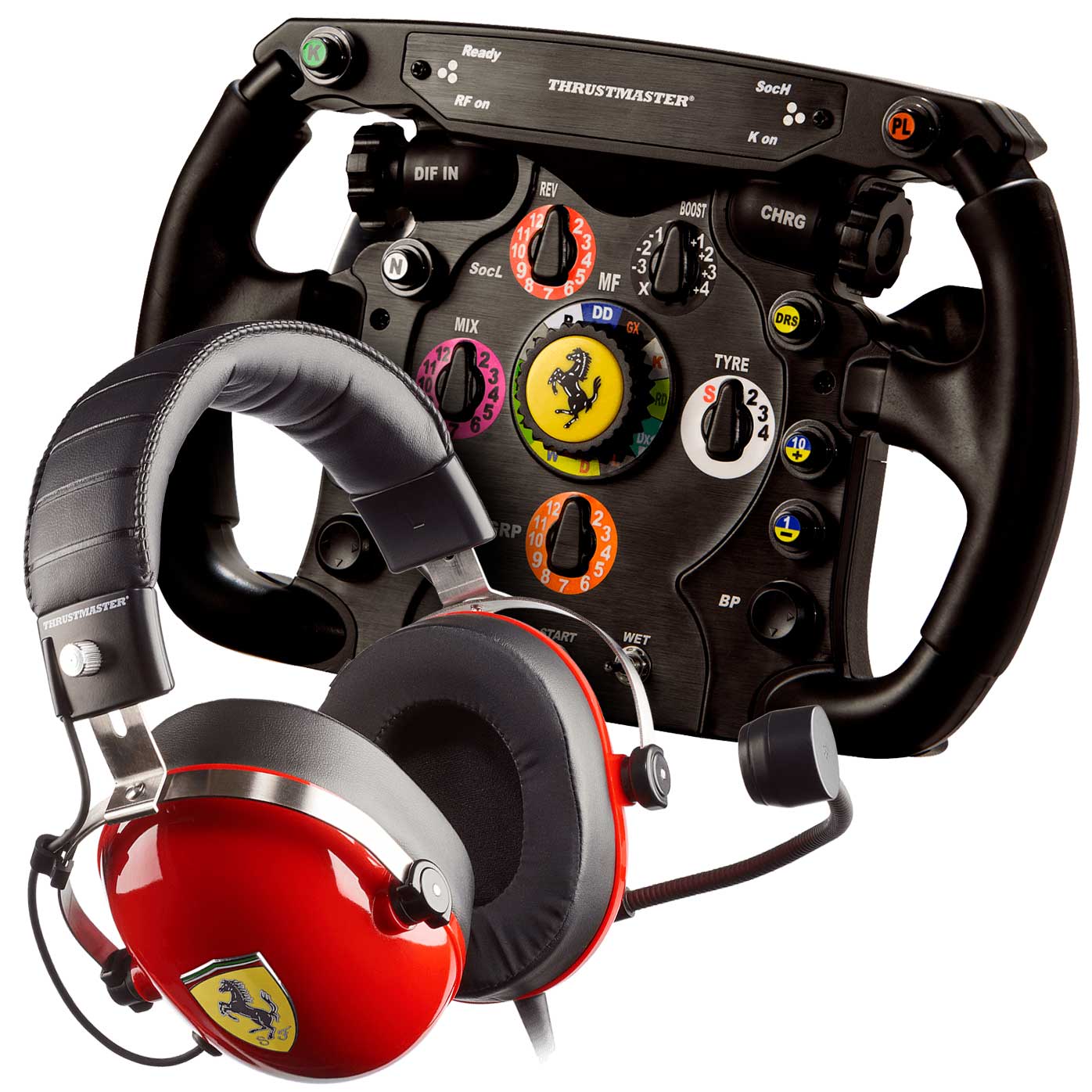 Thrustmaster Ferrari F1 Wheel Add-On + Auriculares T.Racing Scuderia Ferrari